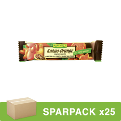 Rapunzel - Fruchtschnitte Kakao-Orange - 40 g - 25er Pack