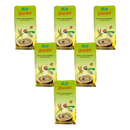 A.Vogel - Bambu Instant Früchte- und Getreidekaffee Nachfüllbeutel - 200 g - 6er Pack