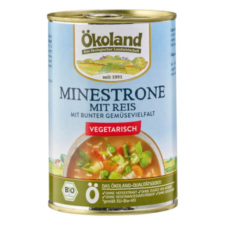 ÖKOLAND - Minestrone mit Reis vegetarisch - 400 g