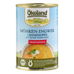 ÖKOLAND - Möhren-Ingwer-Cremesuppe vegetarisch...