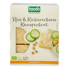 Byodo - Reis und Kichererbsen Knusperbrot - 120 g