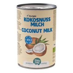 TerraSana - Kokosmilch 22% Fett - 80% Kokos - Guargomfrei...