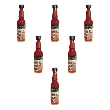 bio-verde - Hot Pepper Sauce - 100 ml - 6er Pack