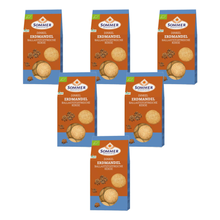 Sommer - Erdmandel Kekse aus Dinkel - 150 g - 6er Pack