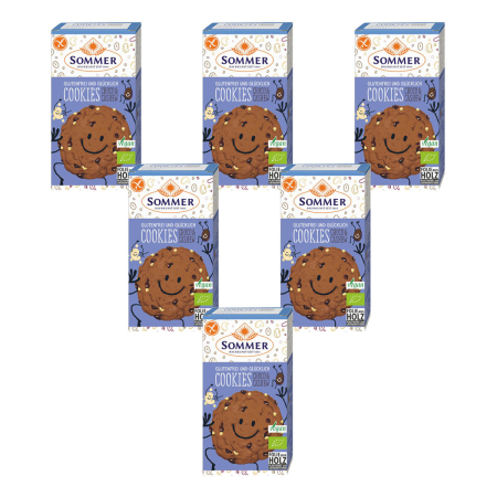Sommer - Glutenfrei und Glücklich Cookies Choco und Cashew - 125 g - 6er Pack