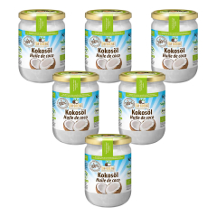 Dr. Goerg - Premium bio-Kokosöl - 500 ml - 6er Pack