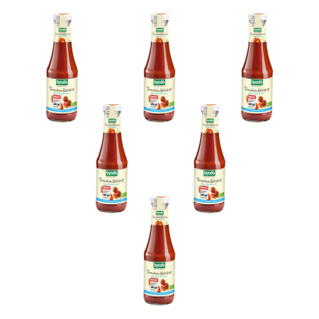 Byodo - Tomaten Ketchup ohne Kristallzucker - 500 ml - 6er Pack