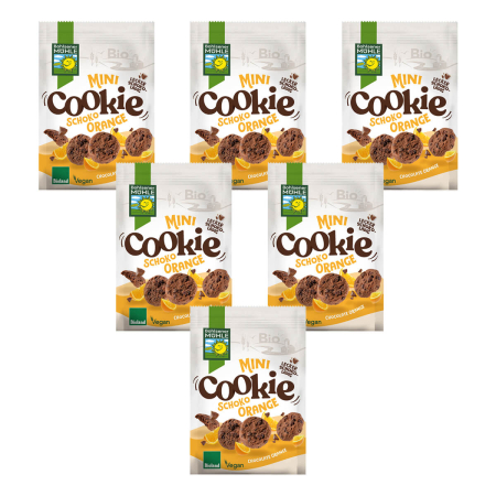 Bohlsener Mühle - Mini Cookie Schoko Orange - 125 g - 6er Pack