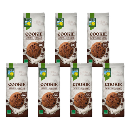 Bohlsener Mühle - Cookie mit Zartbitterschokolade - 175 g - 7er Pack