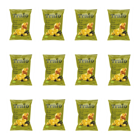 Trafo - Chips frittiert in Olivenöl - 100 g - 12er Pack