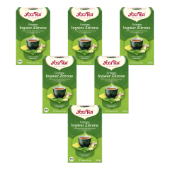 Yogi Tea - Grüntee Ingwer Zitrone bio - 17 g - 6er Pack