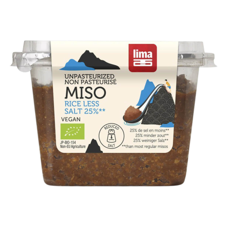 Lima - Rice Miso 25% weniger Salz nicht pasteurisiert - 300 g