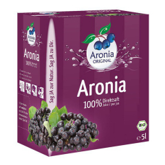 Aronia Original - Aronia 100% Direktsaft FHM bio - 5 l