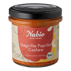Nabio - Gegrillte Paprika Cashew Aufstrich - 135 g
