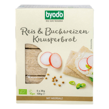 Byodo - Reis und Buchweizen Knusperbrot - 120 g