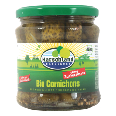 Marschland - Cornichons ohne Zuckerzusatz bio - 190 g