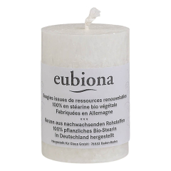 Eubiona - Stumpenkerze 56 x 80 weiß - 1 Stück