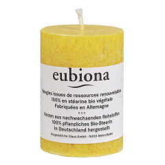 Eubiona - Stumpenkerze 56 x 80 maisgelb - 1 Stück