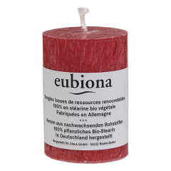 Eubiona - Stumpenkerze 56 x 80 dunkelrot - 1 Stück