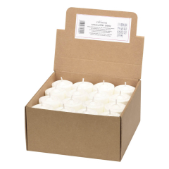 Eubiona - Stearin Teelichter weiß 48 Stück - 1 Pack - SALE
