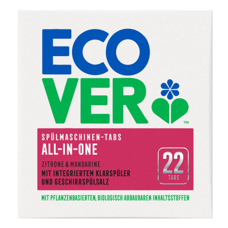 Ecover - All-In-One Spülmaschinen-Tabs Zitrone Mandarine - 440 g