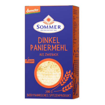 Sommer - Demeter Dinkel Paniermehl aus feinem Zwieback - 300 g