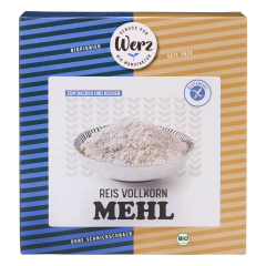 Werz - Reis Vollkorn Mehl glutenfrei - 1 kg
