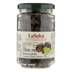 LaSelva - Schwarze getrocknete Oliven entsteint - 120 g