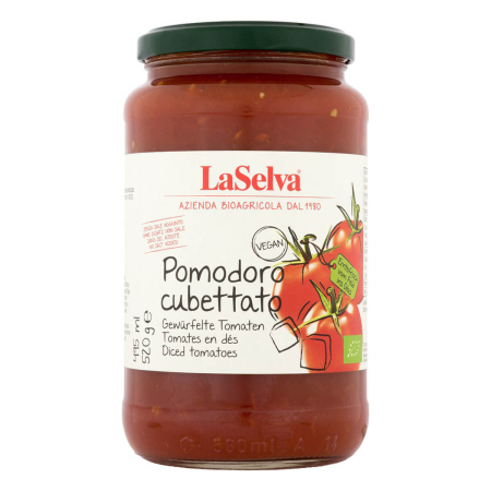 LaSelva - Pomodoro cubettato - Gewürfelte Tomaten - 520 g