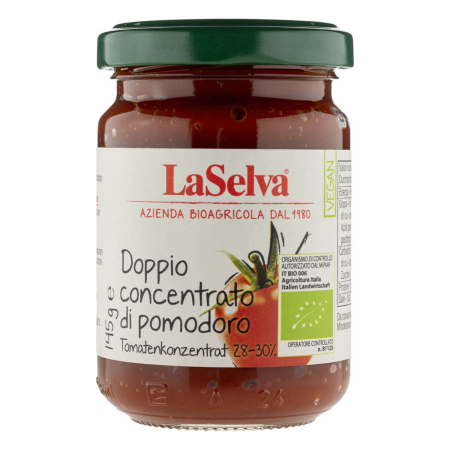 LaSelva - Tomatenkonzentrat 28-30% - doppelt konzentriertes Tomatenmark - 145 g