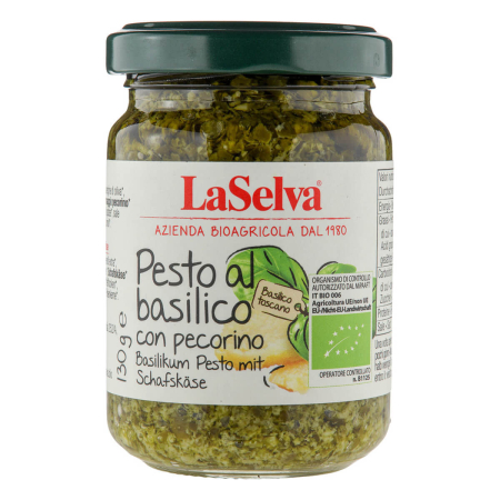 LaSelva - Basilikum Pesto mit Schafskäse - 130 g