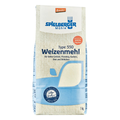 Spielberger Mühle - Weizenmehl 550 demeter - 1 kg