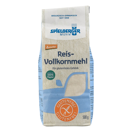 Spielberger Mühle - Glutenfreies Reis-Vollkornmehl demeter - 500 g