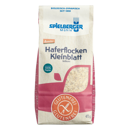 Spielberger Mühle - Glutenfreie Haferflocken Kleinblatt demeter - 475 g
