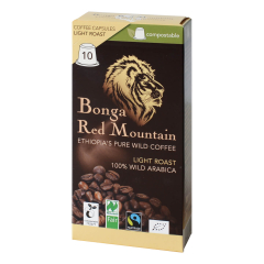 Bonga Red Mountain - Kaffee Light Roast 10 Kapseln - 55 g