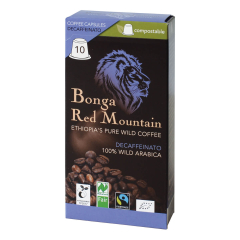 Bonga Red Mountain - Kaffee Decaffeinato 10 Kapseln - 55 g