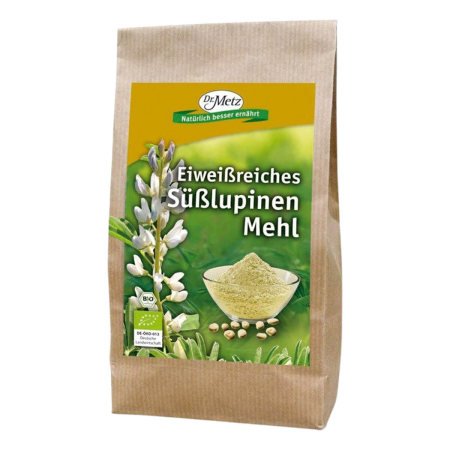 Dr. Metz - Süßlupinen-Mehl reich an pflanzlichem Eiweiß - 500 g