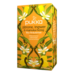 Pukka - Tee Zitrone Ingwer und Manuka-Honig bio - 40 g