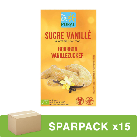 Pural - Vanillezucker - 5 x 8 g - 15er Pack