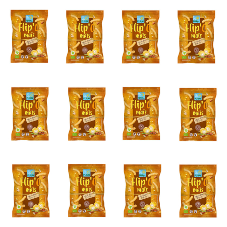 Pural - FlipO maïs Erdnuss - 100 g - 12er Pack