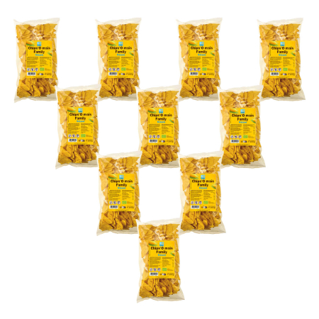 Pural - ChipsO maïs Family Natur - 200 g - 10er Pack