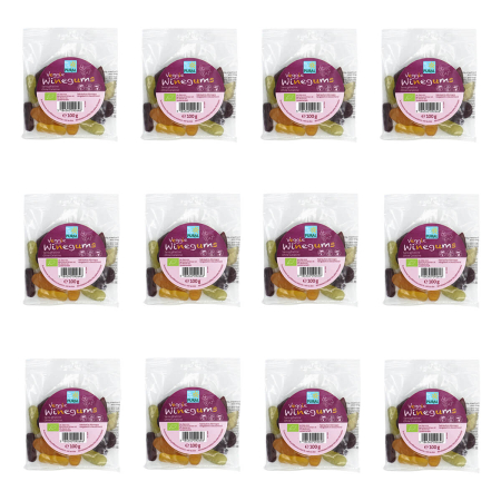 Pural - Veggie Winegums Fruchtgummi ohne Gelatine - 100 g - 12er Pack