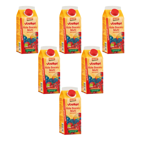 Voelkel - Roter Beeren Multi - Mehrfruchtsaft - 750 ml - 6er Pack