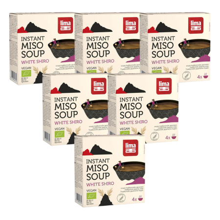 Lima - Instant White Shiro Miso Soup 4 Portionen - 66 g - 6er Pack