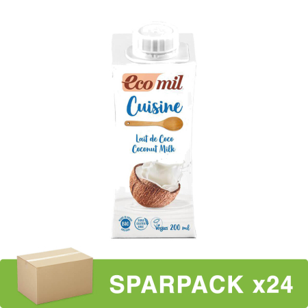 EcoMil - Kokos Cuisine auf Kokosmilchbasis - 200 ml - 24er Pack
