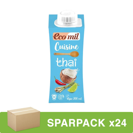 EcoMil - Thai Cuisine auf Kokosmilchbasis - 200 ml - 24er Pack