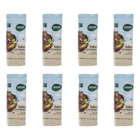 Naturata - Kakao Getränk Nachfüllbeutel - 300 g - 8er Pack