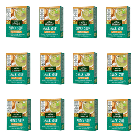 Natur Compagnie - Fixe Tasse Instant-Suppe Kartoffel-Lauch 3 x 20 g - 12er Pack