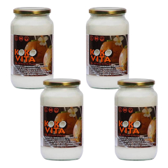 Kokovita - Kokosnussöl desodoriert - 1 l - 4er Pack