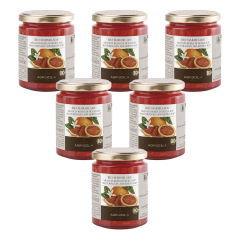 AgriSicilia - Blutorangen-Marmelade - 360 g - 6er Pack
